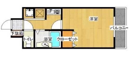 ル・フェール博多駅南(1K/6階)の間取り写真