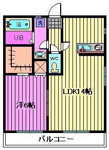 COPIOUS-S(1LDK/2階)の間取り写真