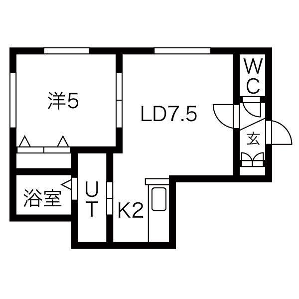 イースト BLUE(1LDK/3階)の間取り写真