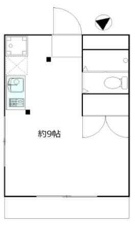 SAKURA矢切駅前(ワンルーム/2階)の間取り写真