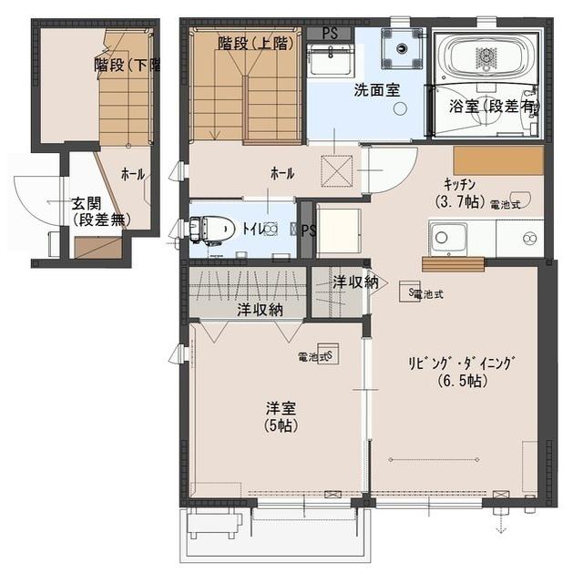 シャトン ミミ(1LDK/2階)の間取り写真