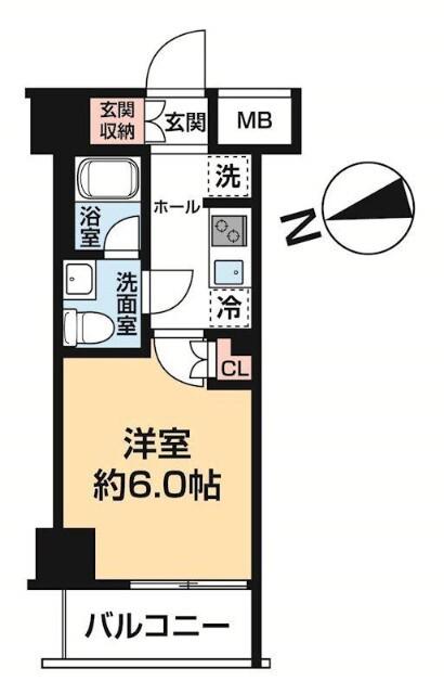 HY´S綾瀬II(1K/12階)の間取り写真