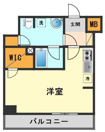 マイナビSTAYトワイライトヒルズ新小岩駅前(ワンルーム/3階)の間取り写真