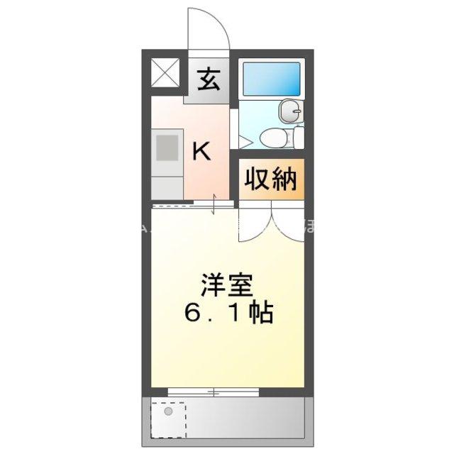 マンションMIKAWA(1K/1階)の間取り写真