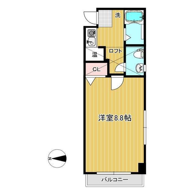 メゾン朋泉高砂(1K/6階)の間取り写真