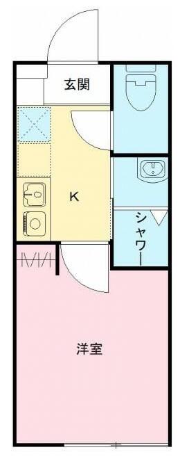 THE ROOMS 中野本町(1K/3階)の間取り写真