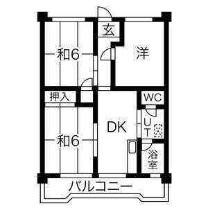 FILA ALTA多治見(2LDK/3階)の間取り写真