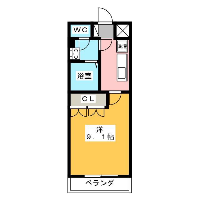 VINGTCINQ(1K/1階)の間取り写真