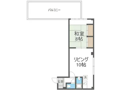 コーポ愛(1LDK/2階)の間取り写真
