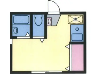 ジャスミン高田馬場(ワンルーム/1階)の間取り写真