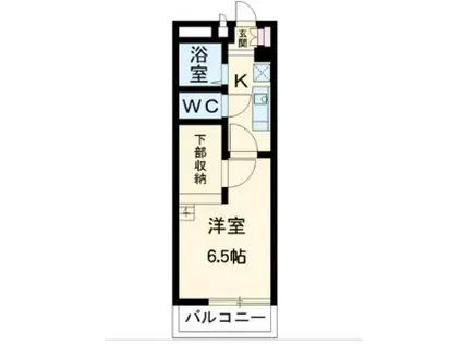 OMレジデンス上飯田(1K/2階)の間取り写真