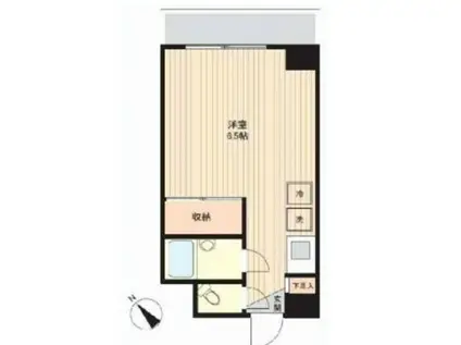 カーサ第二渋谷(ワンルーム/1階)の間取り写真