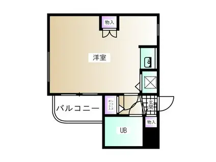 ウィンベルソロ磯子第1(ワンルーム/1階)の間取り写真