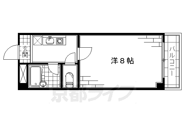 アヴォンリー(1K/3階)の間取り写真