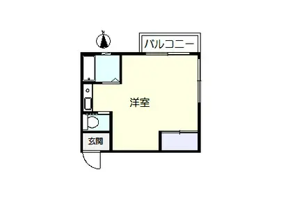 ココアハウス(ワンルーム/4階)の間取り写真
