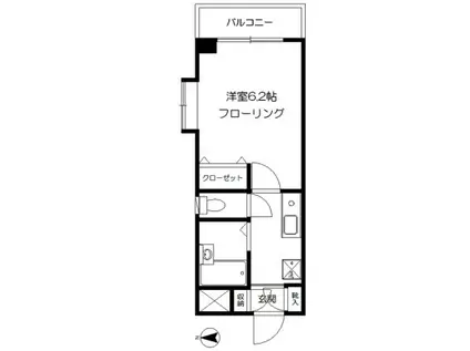 ドリームメゾン(1K/3階)の間取り写真