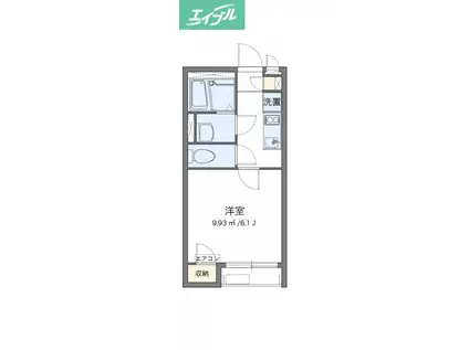クレイノサンアクール(1K/2階)の間取り写真