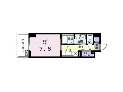 KO-KI おもろ(1K/3階)の間取り写真