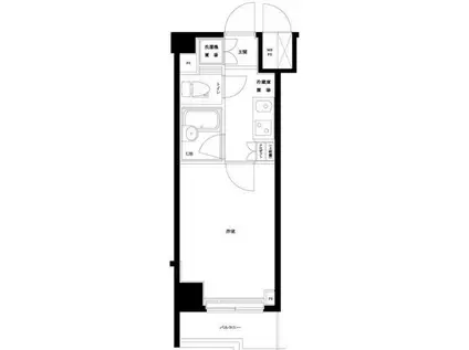 ルーブル南池袋(1K/5階)の間取り写真