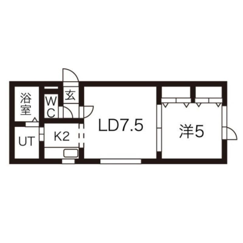 ソロコンテ宮の森(1LDK/3階)の間取り写真