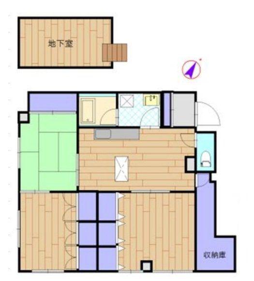 ヨーク新所沢(3SLDK/B1階)の間取り写真