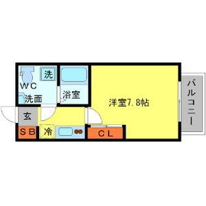 SERENITE新大阪(1K/10階)の間取り写真
