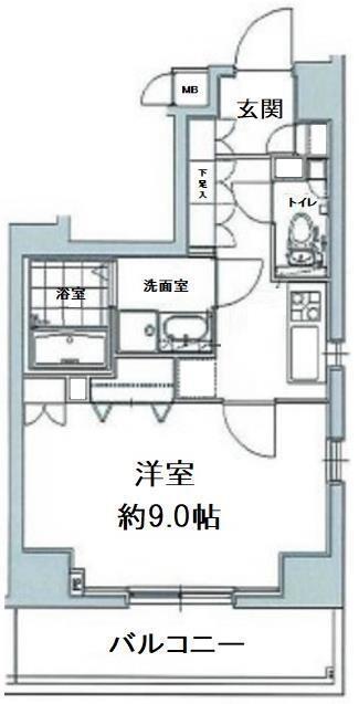アイル秋葉原イースト(1K/8階)の間取り写真