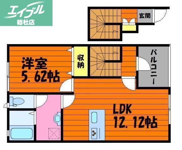 セレーノ(1LDK/2階)の間取り写真