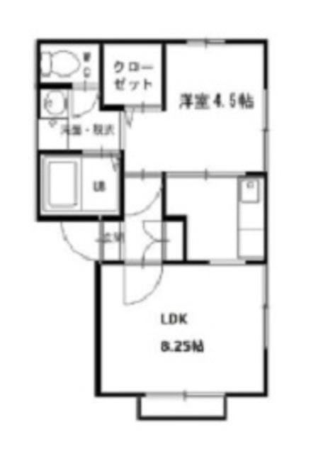 アーバンネット湘南(1LDK/1階)の間取り写真