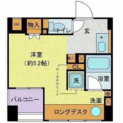 グランドコンシェルジュ藤沢(ワンルーム/3階)の間取り写真