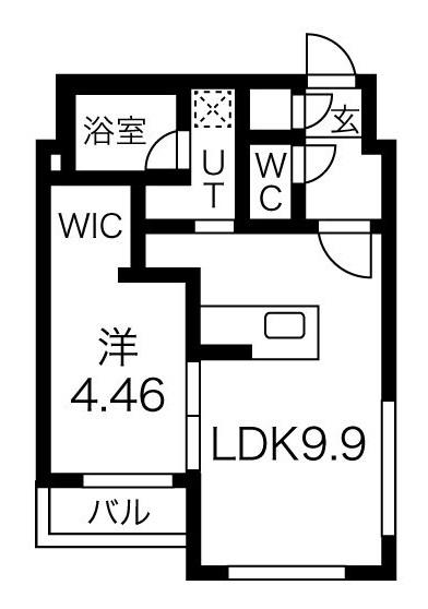 グランヴィレッジ(1LDK/3階)の間取り写真