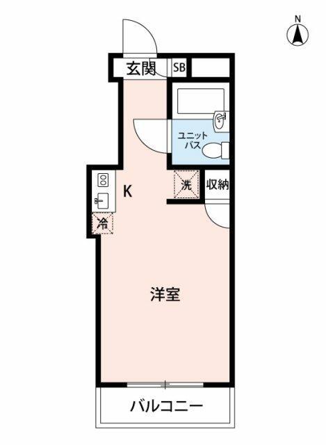 スカイコート蒲田第5(ワンルーム/2階)の間取り写真
