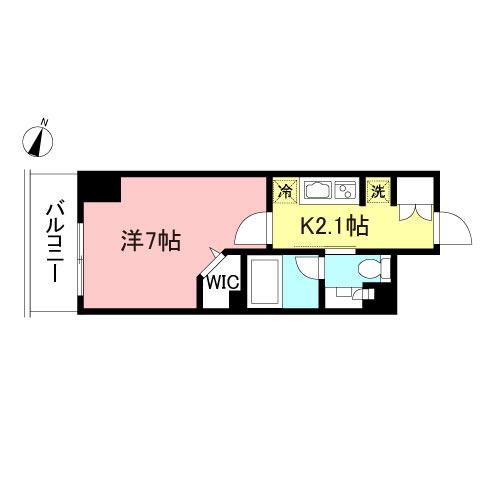 プライムメゾン初台(1K/12階)の間取り写真