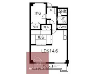 奥センチュリーハイツIII(2LDK/2階)の間取り写真