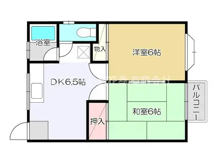 Nセゾン(2DK/2階)の間取り写真