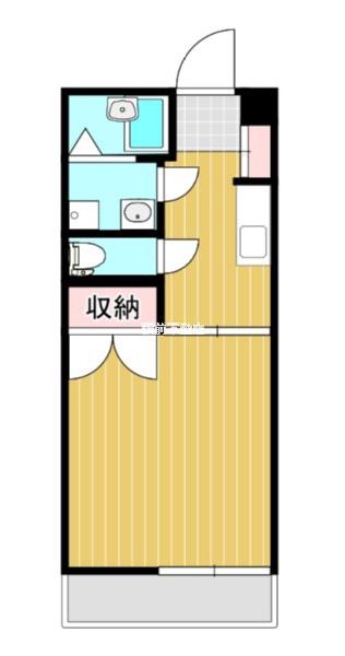 丸善インタービル(1K/4階)の間取り写真