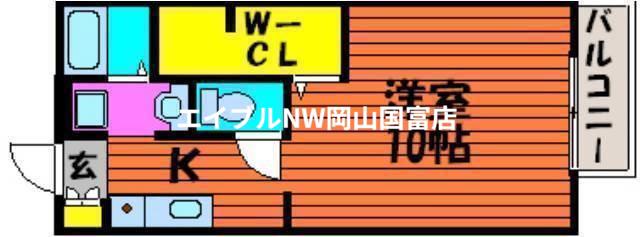 えとあはうす(1K/2階)の間取り写真