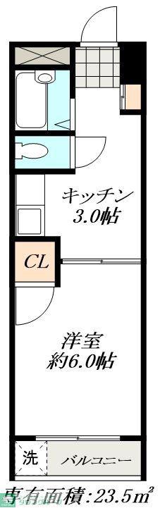 昭和ビル(1K/2階)の間取り写真