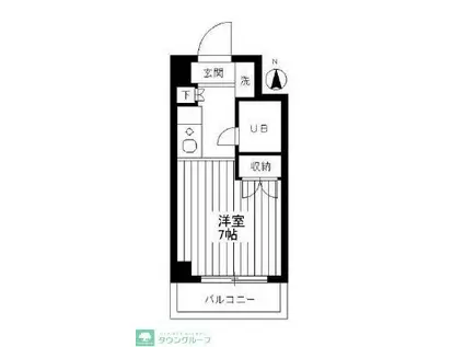 グレース蔵前(ワンルーム/3階)の間取り写真