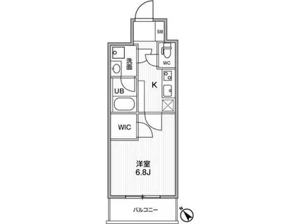 LIMERESIDENCMACHIDA(1K/2階)の間取り写真