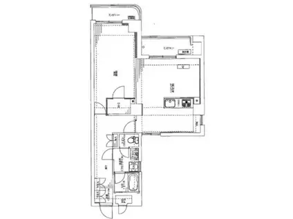 ホワイトパレスシンワ(1LDK/5階)の間取り写真