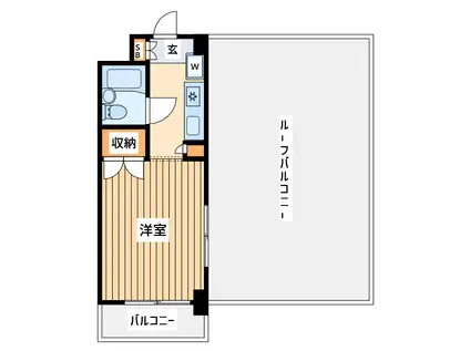 モナークマンション武蔵新城第2(ワンルーム/4階)の間取り写真