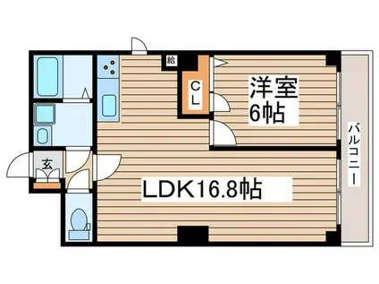 PET TOWN 中葛西(1LDK/3階)の間取り写真