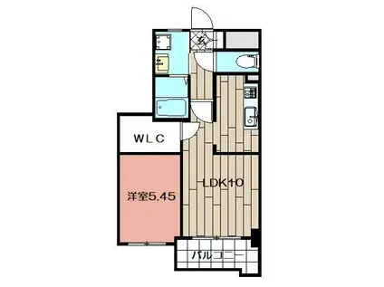 STUDIE小倉離宮(1LDK/4階)の間取り写真