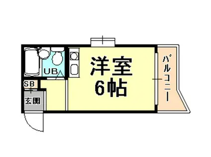 メゾンドアーム(ワンルーム/3階)の間取り写真