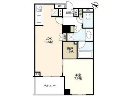 センチュリーフォレスト(1LDK/4階)の間取り写真