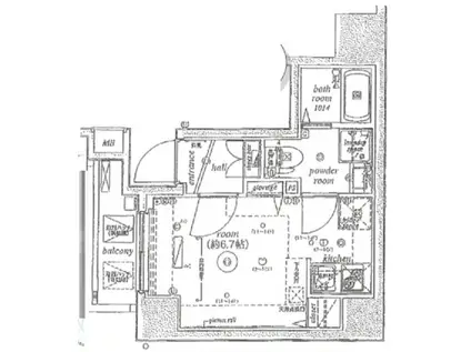 ヴェルステージ蒲田駅前(ワンルーム/8階)の間取り写真