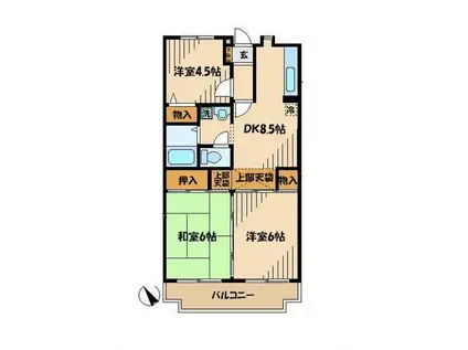 コートグレースエクセレント(3LDK/4階)の間取り写真