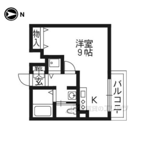 CASAGRAN洛西(ワンルーム/5階)の間取り写真