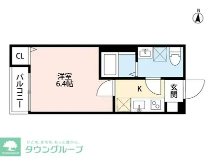 アーバンハウス岩槻(1K/1階)の間取り写真